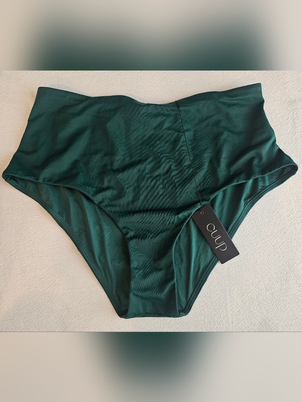 NWT CUUP The Tap Highwaist Swim Bottoms – XL – Jungle Green